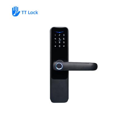 Zinc Alloy Tuya Smart Door Lock 170mm*70mm*30mm With Key Unlock Mode