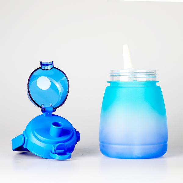 1300ml Cute Tritan Hard Plastic Big Belly Bottle For Kids Children Sports