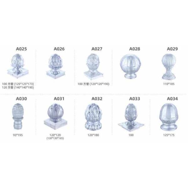 100x100 Or 4x4 Inch Aluminum Fence Post Cap Ornamental Die Cast Post Cap
