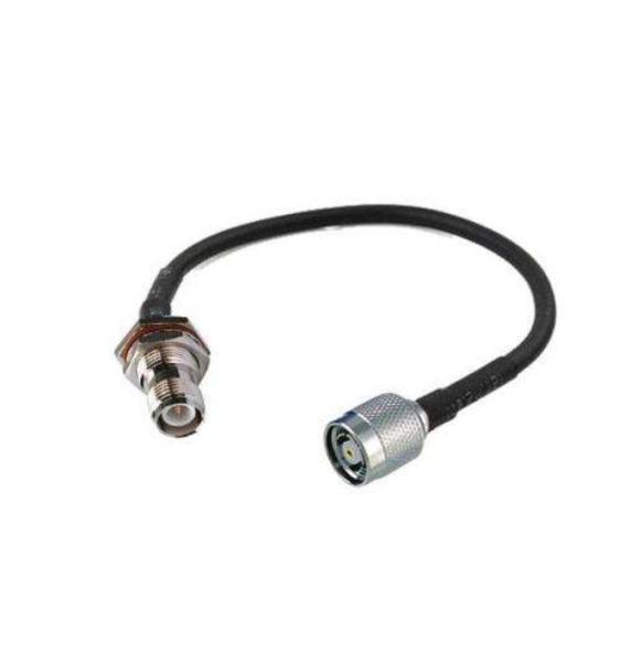 Straight TNC Male Plug to Female Jack RF Coax Connector with 0~3GHz Frequency, Brass Material, and Crimp Termination
