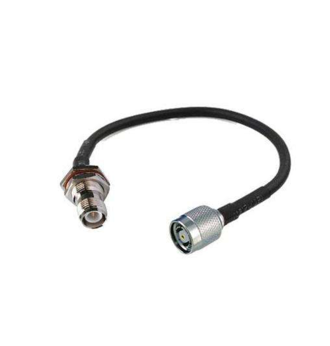Straight TNC Male Plug to Female Jack RF Coax Connector with 0~3GHz Frequency, Brass Material, and Crimp Termination
