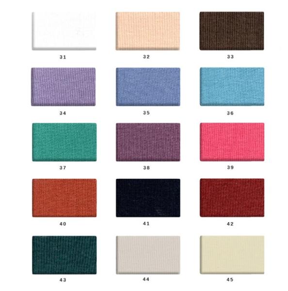 Custom Elastane Garment Cloth Solid 93% Cotton 7% Spandex 40S 220Gsm Knit Slub 1X1 Rib Fabric Cotton Fabric Roll