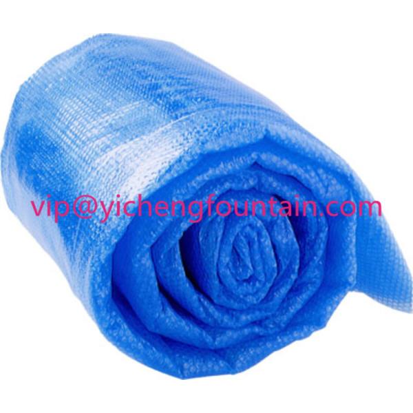 Blue Swimming Pool Control System Inflatable Bubble PE Solar Cover 300 Mic - 500 Mic