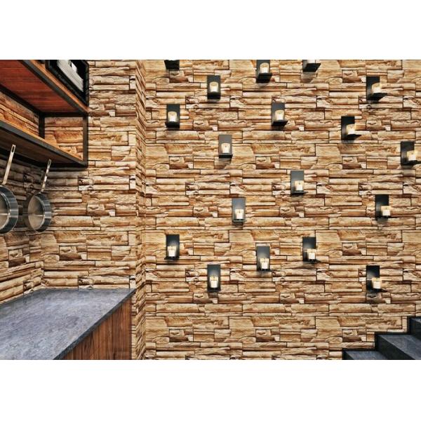 Съемные заволакивания обоев влияния кирпича ПВК 3Д/стены влияния кирпича, доступные