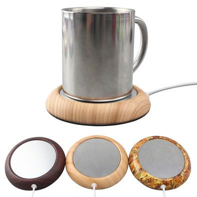 Promotional USB heating cup mat Iron case + aluminum sheet logo customized