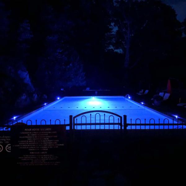 90W IP68 Waterproof Marine LED Light , 316SS Blue Underwater LED Boat Lights