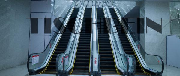 High Quality Angel Truss Commercial Stainless Steel Escalator 1000mm With Entrance Protection Used In Shopping Center