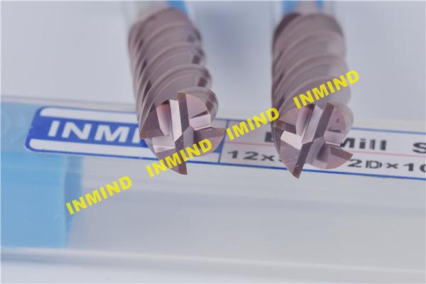Cnc Vertical Milling Machine Carbide End Mill Cutter , TiSiN Coating Cnc Milling Tools
