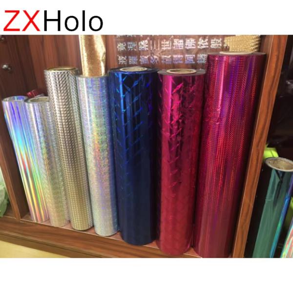 Film de recubrimiento superior con láser holográfico metalizado de BOPP Material para etiquetas fácil de imprimir