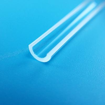 Quartzo ótico Rod Clear da pureza alta em forma de u para o combinador da fibra