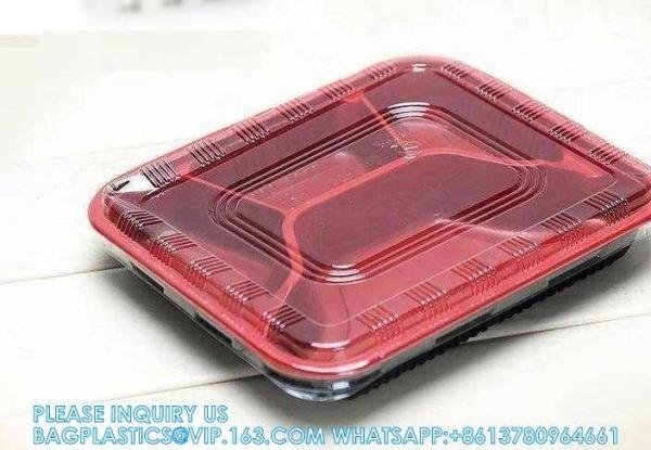 4 Compartment Disposable Meal Prep Container Microwave Lunch Fast Food Pp Takeaway Food Packaging Boxes