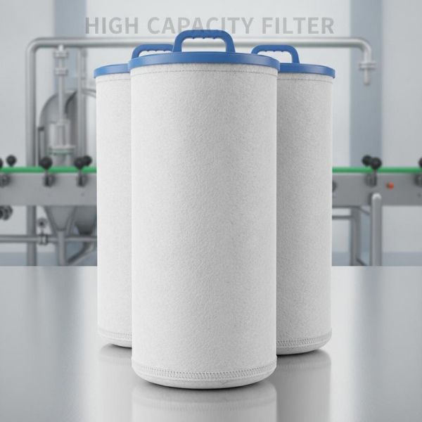 High Dirt-Holding Capacity Needle Punched Liquid Filter Bag Low Maintenance for Continuous Production Lines