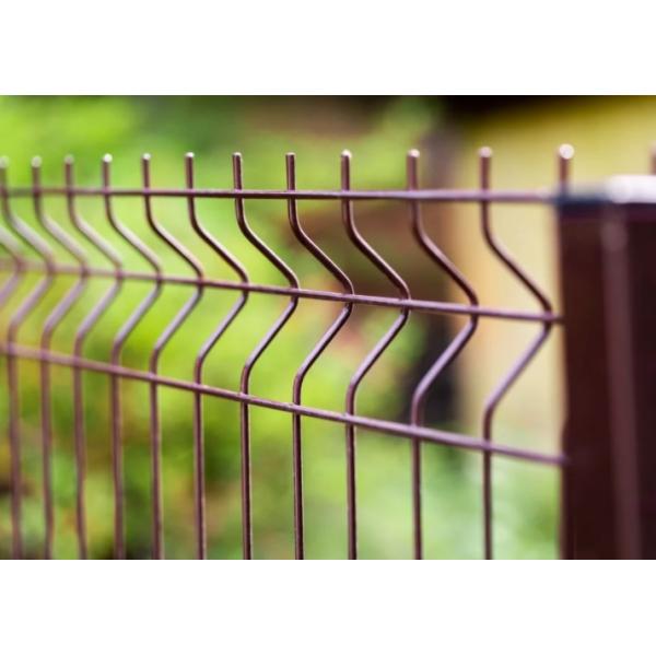Black PVC Coated Welded Wire Mesh Fence 200mm X 50mm 5.5mm Diameter