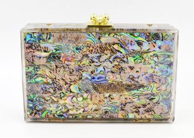 Acrylic Colorful Shells Evening Clutch Bags High End Party Bridesmaid Bag