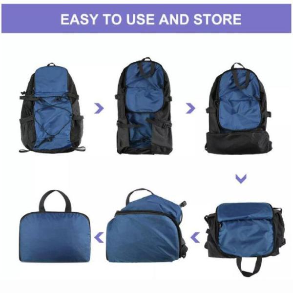 40l Foldable Lightweight Large Hiking Camping Backpack Water Resistant