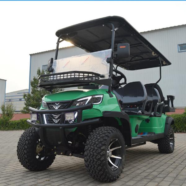 Affordable Electric Car Golf Cart with 120Ah Lead Acid Battery and Front LED Headlight