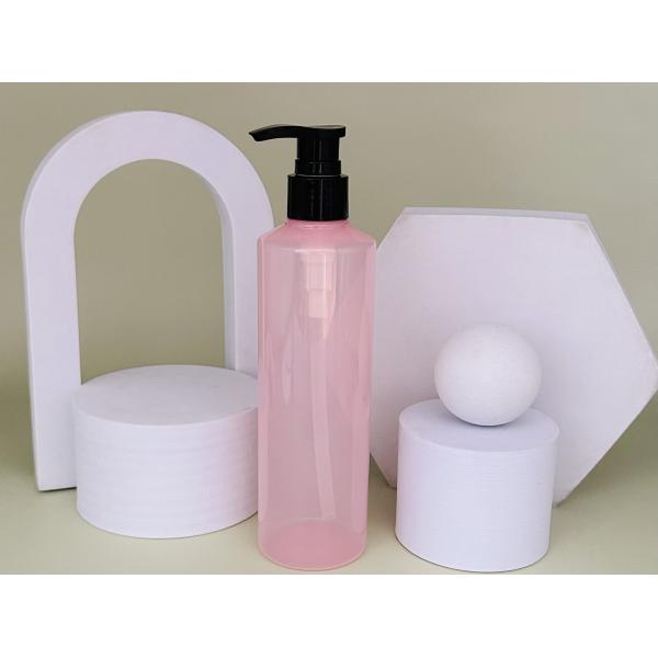 Индивидуальный уход Промышленный популярный розовый PET бутылка Пластиковая бутылка шампуня для кондиционера волос