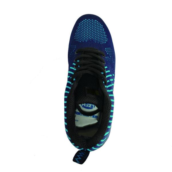 SJ Lace-up Fly Knit Work Footwear with Steel Safe Toe and Lace-up Closure Safety Shoes for Men