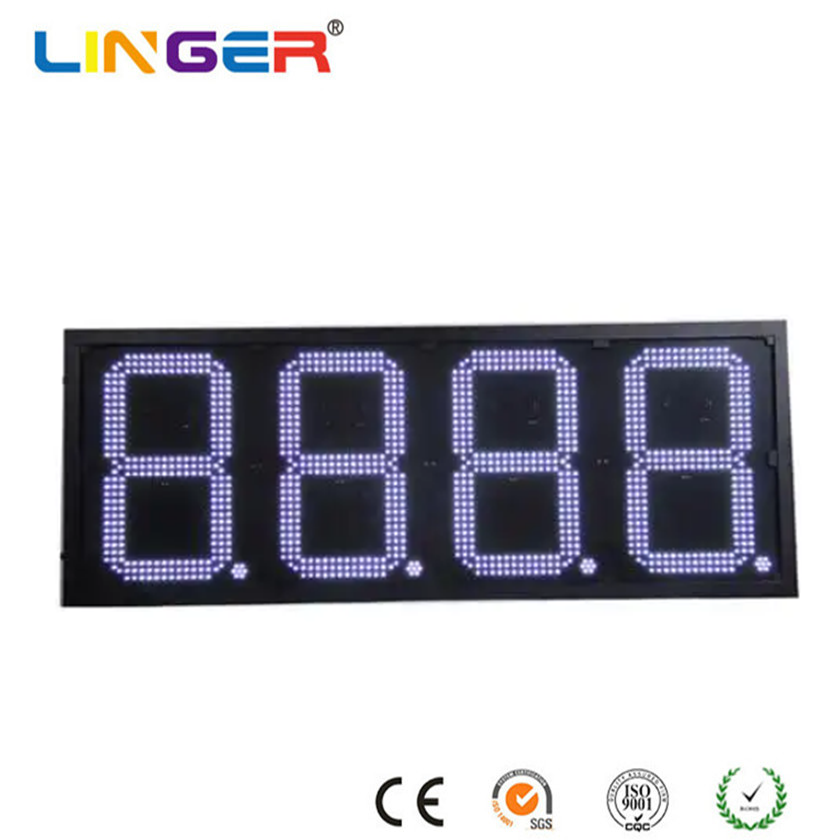 Handheld Remote Controller LED Gas Display Customized Gas Price Display Signs Waterproof