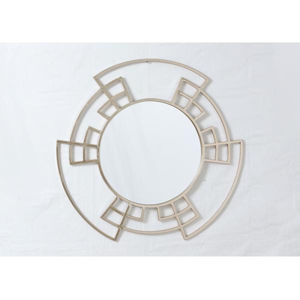 Living Room Rose Gold Wrought Iron Mirror Wall Decor