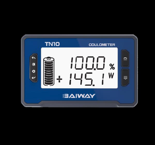 TN10 Moniteur de batterie basé sur shunt Code de segment Écran 8-80V 0-150A Compact