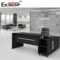 Bureau en verre trempé noir de bureau en verre trempé moderne imperméable à l'eau