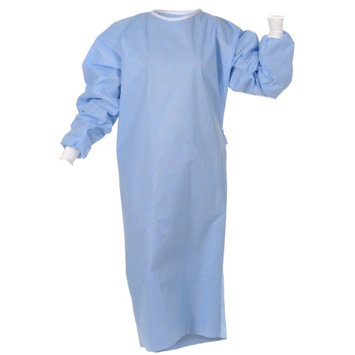 Hospital Disposable Operating Gowns Non Woven SMS Sterile Fluid Resistant Surgical Gown