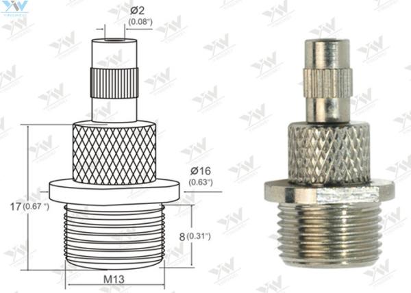 Key Flange Cap Lock Cable Grippers Brass Material Nickel Plated With Safety Lock