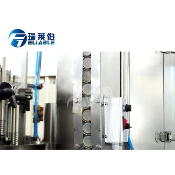 SUS 304 Carbonated Drink Glass Bottle Filling Machine Full Automatic Low Noise