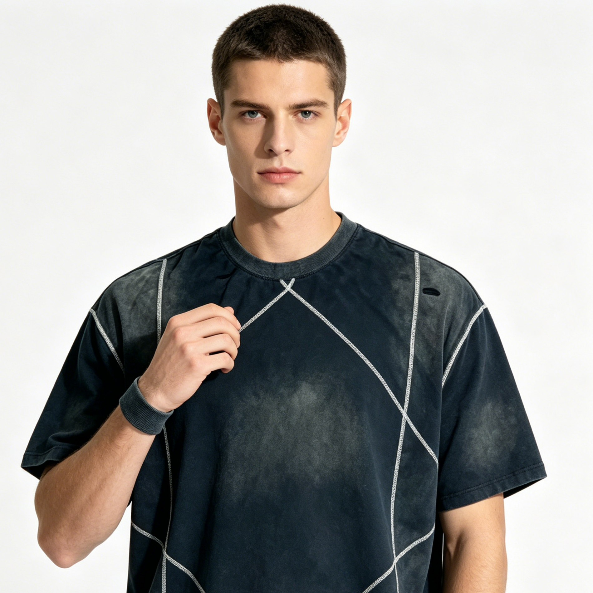 Trendy Custom Heavyweight T Shirt Loose Fit Custom Graphic Tee Casual With Great Breathability