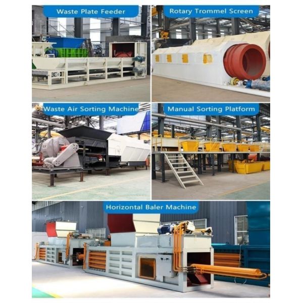 Municipal  Solid Domestic Automatic Msw Garbage Recycling Waste Sorting Plant  Line System