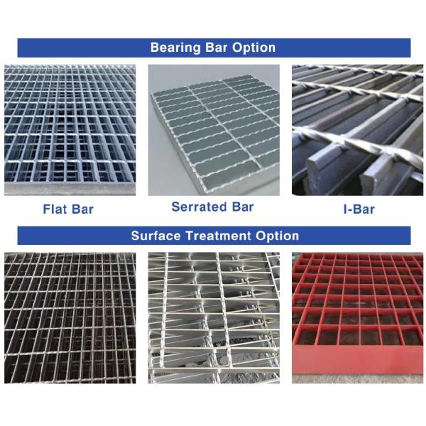 Hot Dipped Galvanized Aluminum Stainless Steel Grating for Trench Cover or Foot Plate