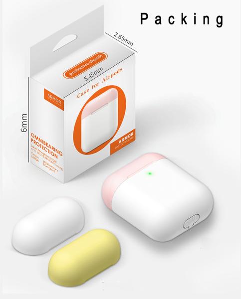 Compatible for AirPods Case 2 & 1 Shockproof Protective Silicone Cover Skin for AirPods Charging Case Luminous