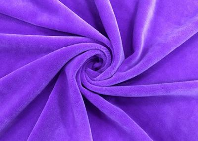 Stretchy 92% Polyester Super Soft Velvet Fabric for Toys Home Textile Violet