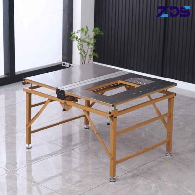 A tabela de deslizamento clara do Woodworking do dever viu a máquina de corte da placa do ABS