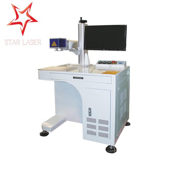 Compact 3D Fiber Laser Marking Machine Optic Electrical Leather Printer