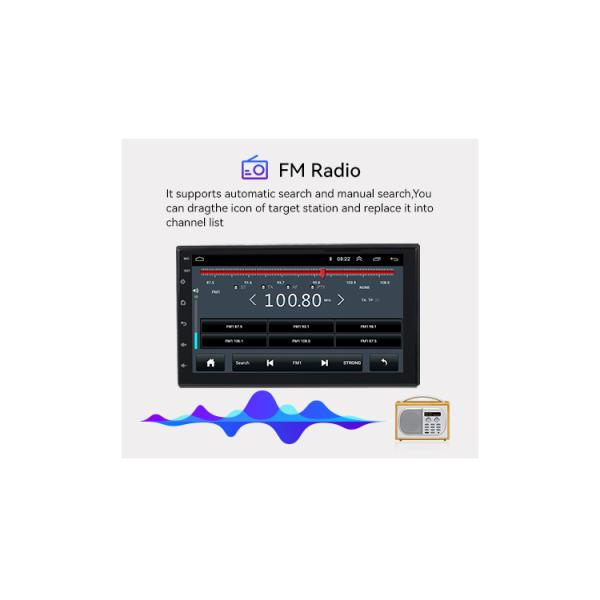 7' 2 DIN Car Radio Android 9.0 GPS Navi Car Screen для Apple Carplay & Android Авто FM Авторадио мультимедиа BT зеркало