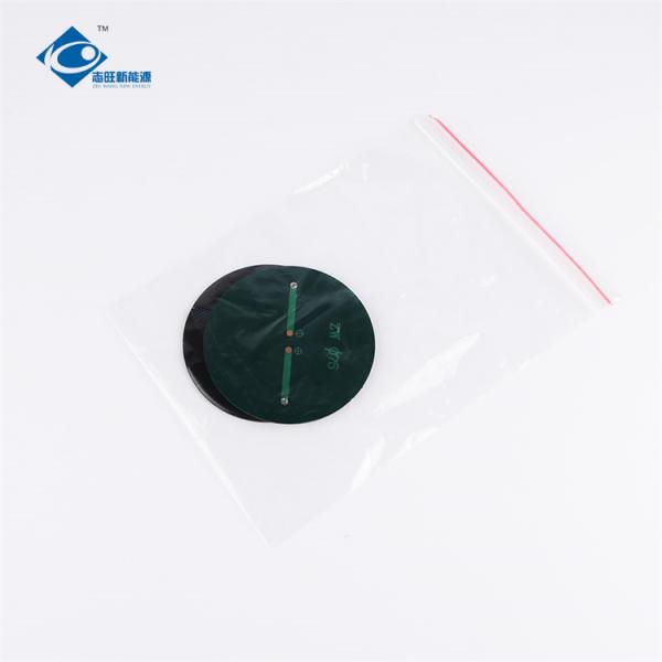 0.4 Watt transparent thin film solar panel ZW-R75 Round Shaped Φ75X2.5mm Mini Solar Panels 6V