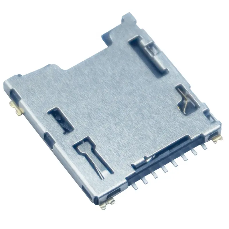 1.48H Push Push Smart Card Socket , TF Memory Card Socket For PCB