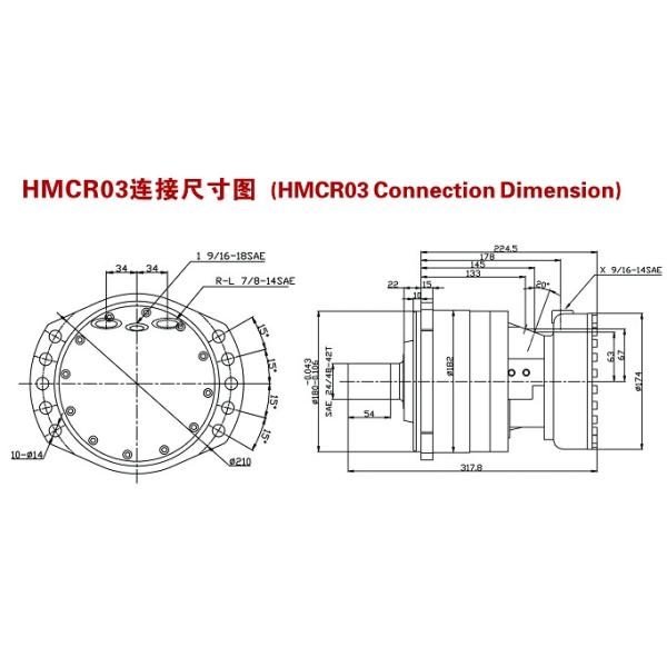Hydraulic Piston Motors for Rexroth MCR03 series MCR3F400F180 MCR3D400L40Z MCR3A400 Made in China