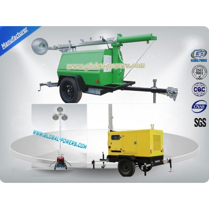 Canopy Mobile Lighting Tower , Portable Light Towers With 750W Solar Panels