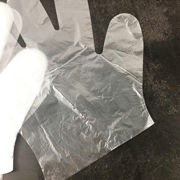 Restaurant Disposable Poly Gloves / Protective Disposable HDPE Food Contact Gloves