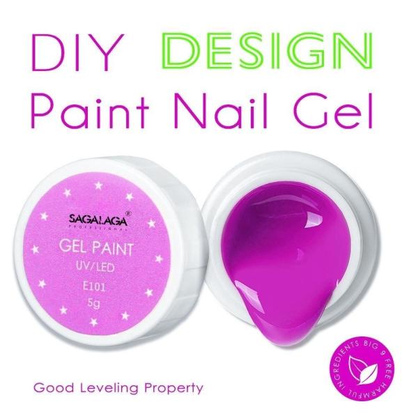 LED Lamp 30s Cure Time Uv Art High Pigment No Wipe Jelly Paint White Pink Japanese Painting Gel Pod