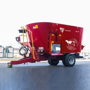 18 M3 Dual Screw Vertical Feed Mixer Wagon With Reinforced Axle For Dairy And Beef Cattle