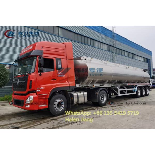 3 BPW Axles 36000 Liters Stainless Steel Oil Tank Trailer
