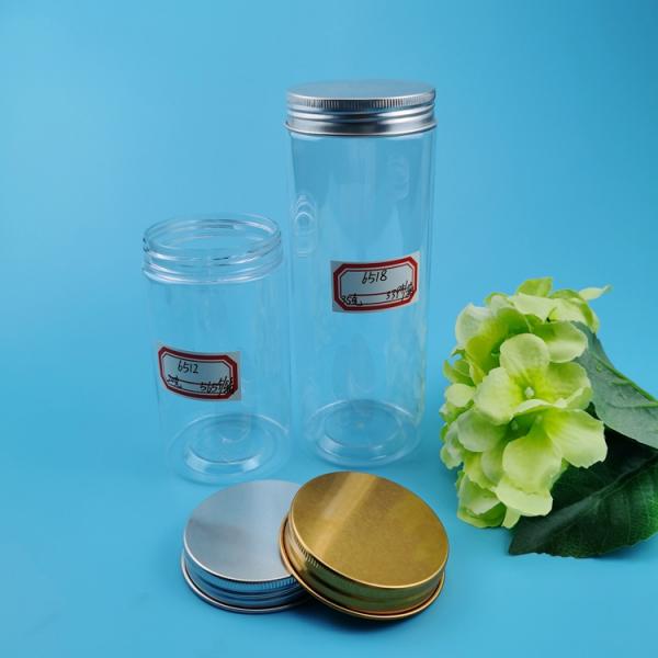 120ml 200ml 250ml 500ml Clear Plastic Pet Jar With Aluminum Lid  Food Grade