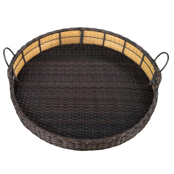 Swing Rattan Hanging Pet Bed PP Natural Woven Wicker Dog Cat Animal Sleeping House Baskets Outdoor Indoor