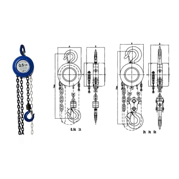 HSZ Type 0.5 Ton Small Hand Lifting Chain Block