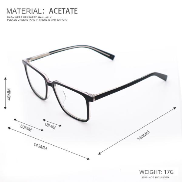 Новые очки Классические ретро Индивидуальные очки Ацетатная рама MR 804