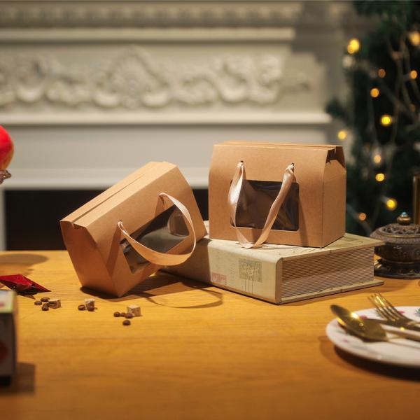 Custom Window Hand Box Recyclable Folding Paper Gift Box
